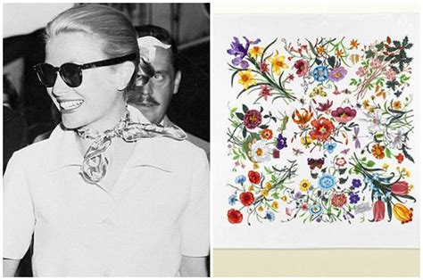 gucci floral print t shirt|Gucci flora scarf princess grace.